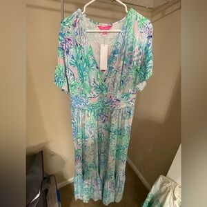 Lilly Pulitzer midi dress. Size XL. NWT.